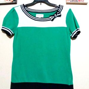 Elle Rocksbly Bow Sweater Top